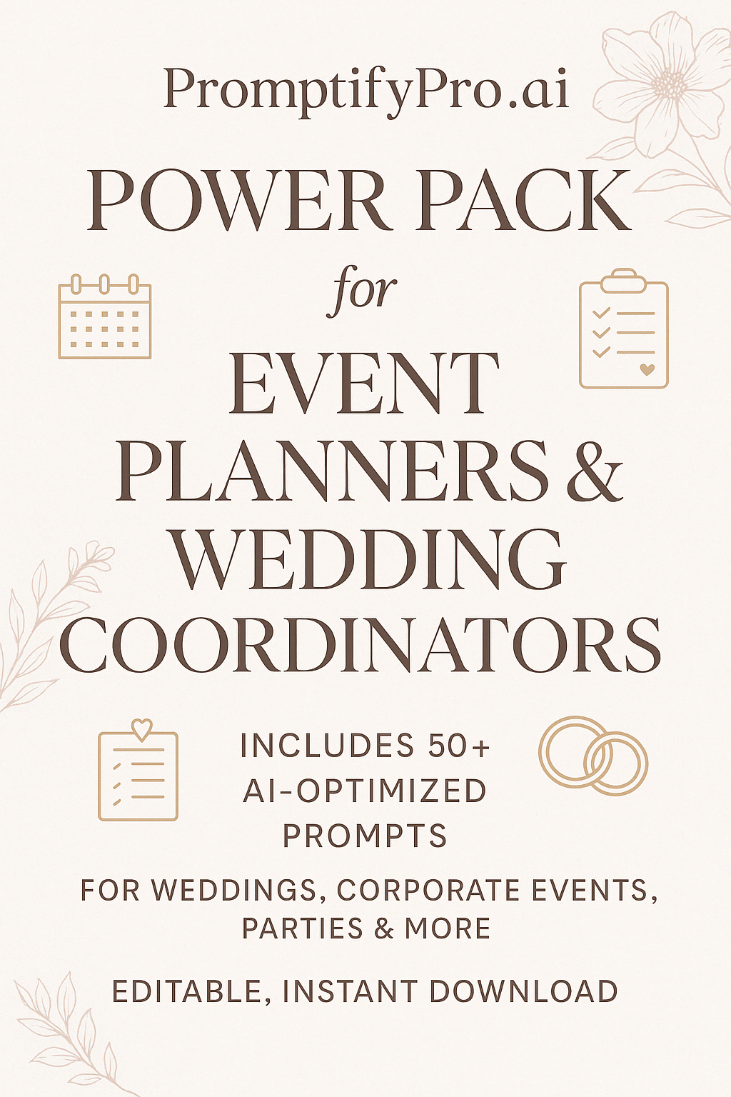 Power Pack for Event Planners & Wedding Coordinators