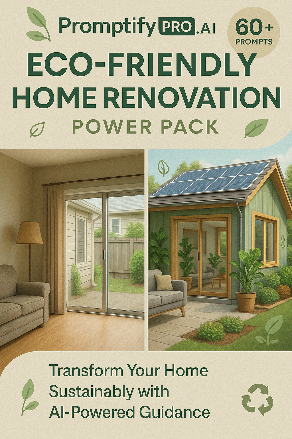 PromptifyPro.ai Power Pack POWER PACK π Eco-Friendly Home Renovation Edition π±