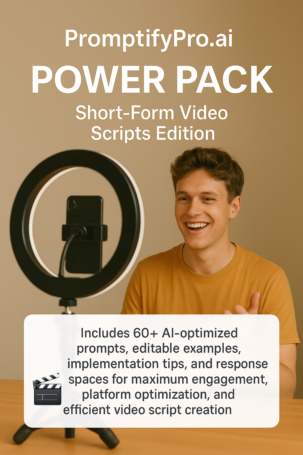 PromptifyPro.ai Power Pack ✨ POWER PACK 🚀 Short-Form Video Scripts Edition