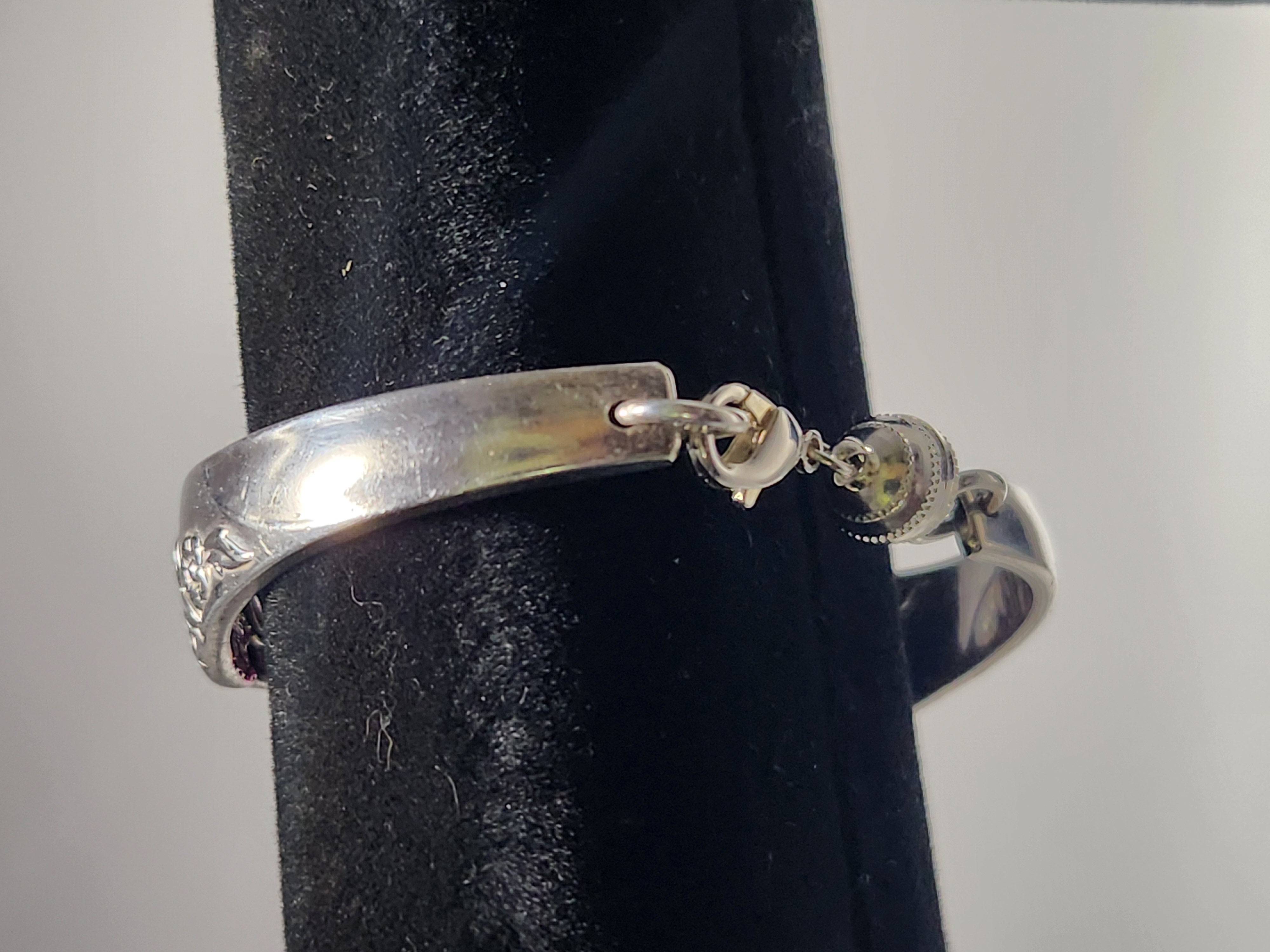 Pink Agate Bracelet | Upcycled Silverware Jewelry | Boosts Clarity