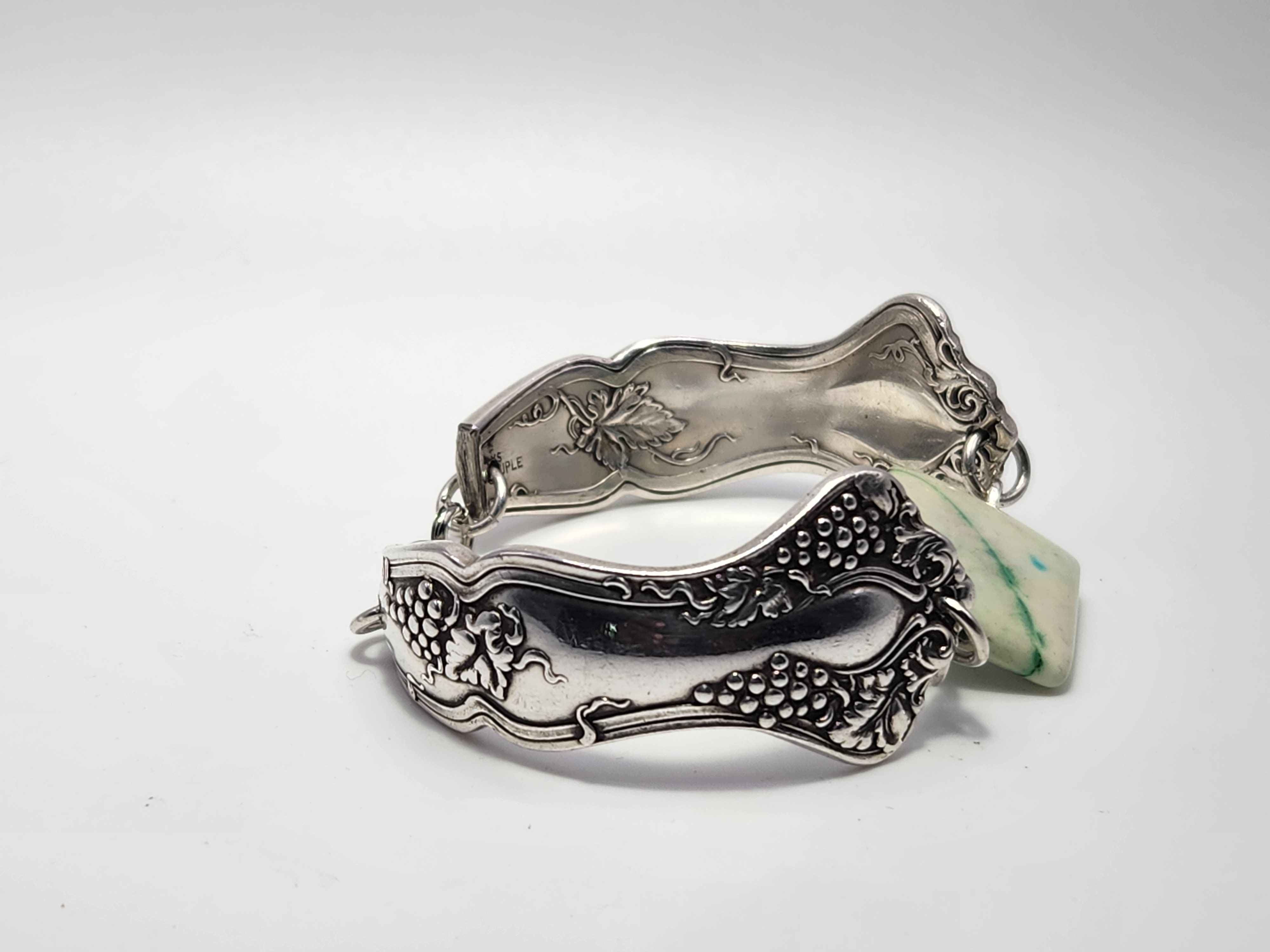Magnesite Bracelet | Upcycled Silverware Jewelry | Emotional Clarity & Stress Relief