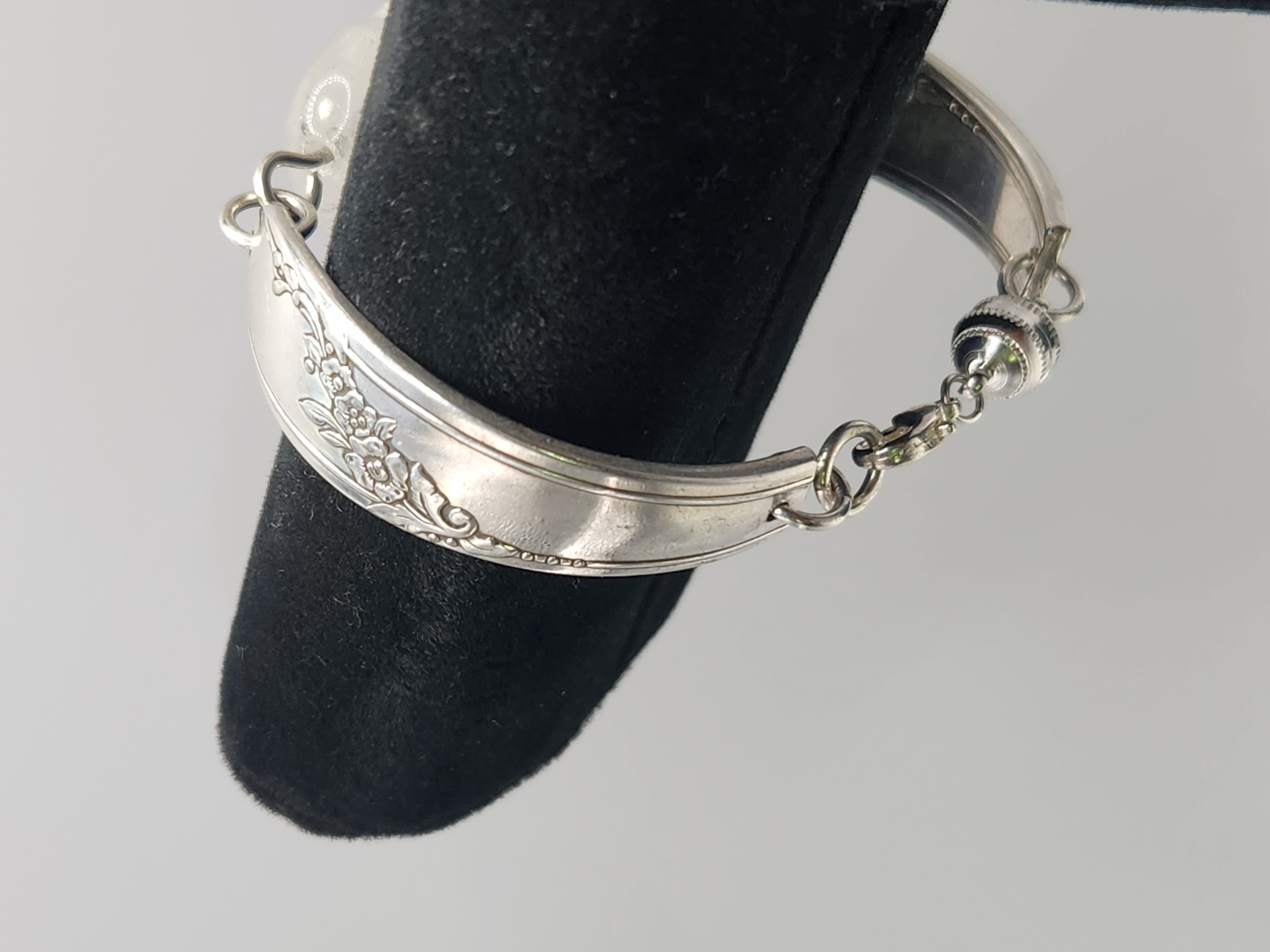 Clear Quartz Heart Bracelet | Upcycled Silverware Jewelry | Enhance Focus & Align Intentions