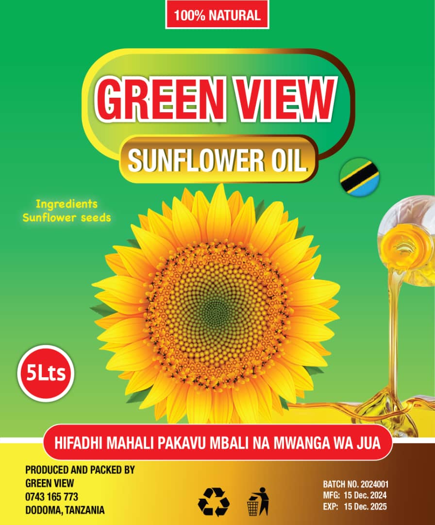 5L Green View Sunflower Oil
