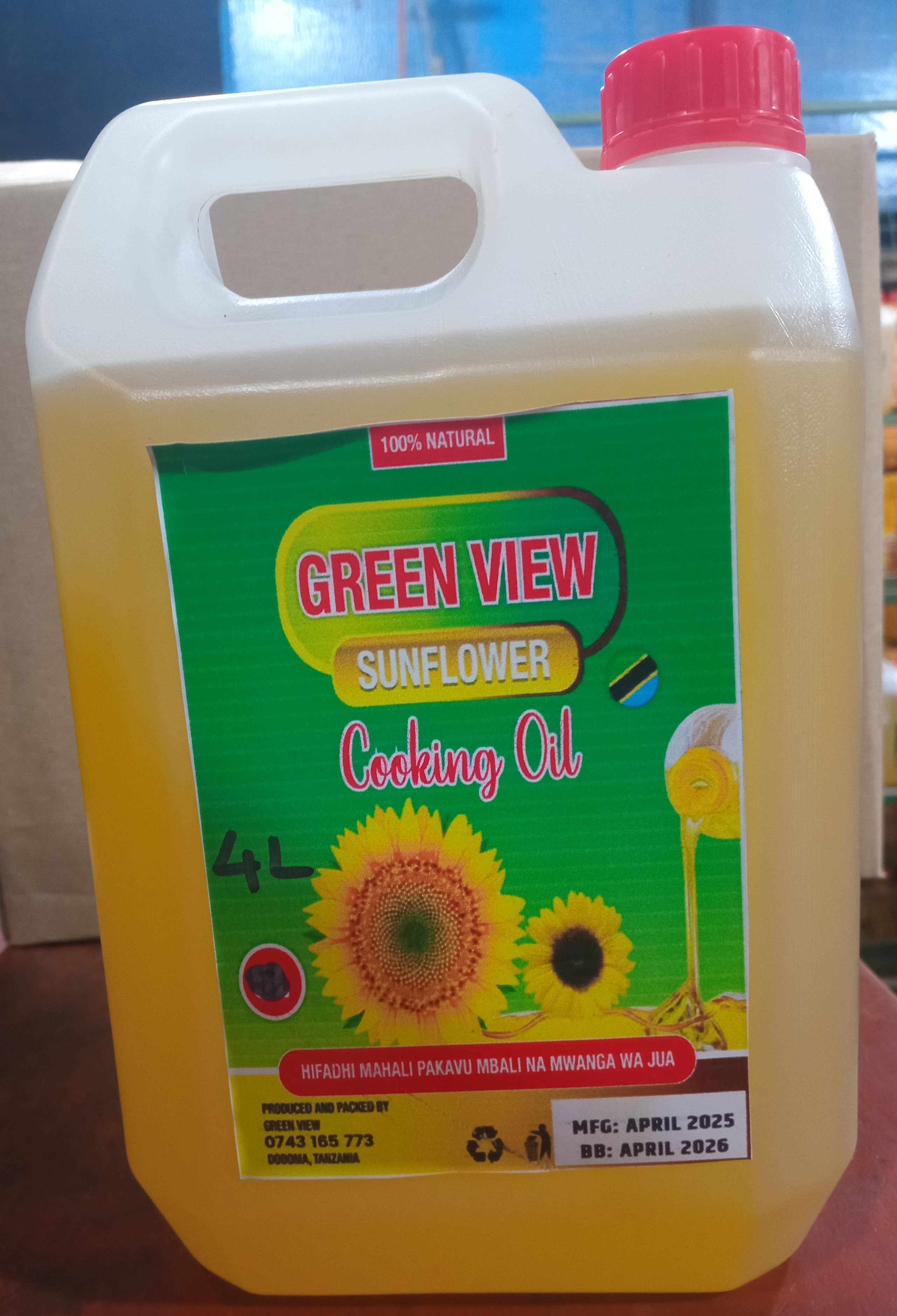 4L Green View Sunflower Oil