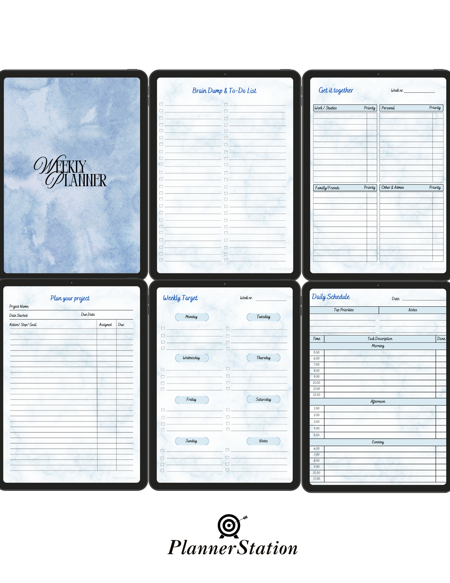 ADHD - Weekly Digital Planner