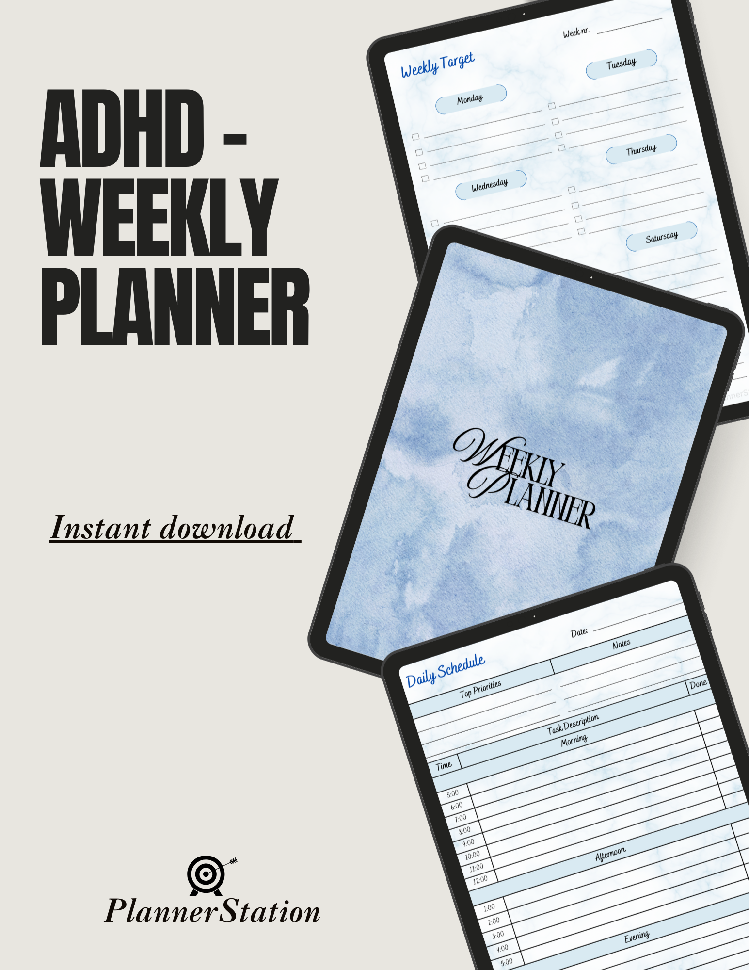 ADHD - Weekly Digital Planner