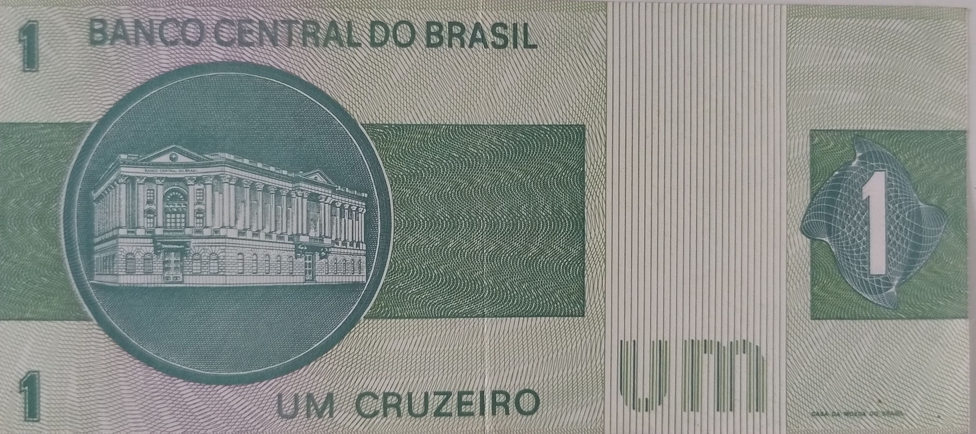 Cédula Antiga de Um Cruzeiro