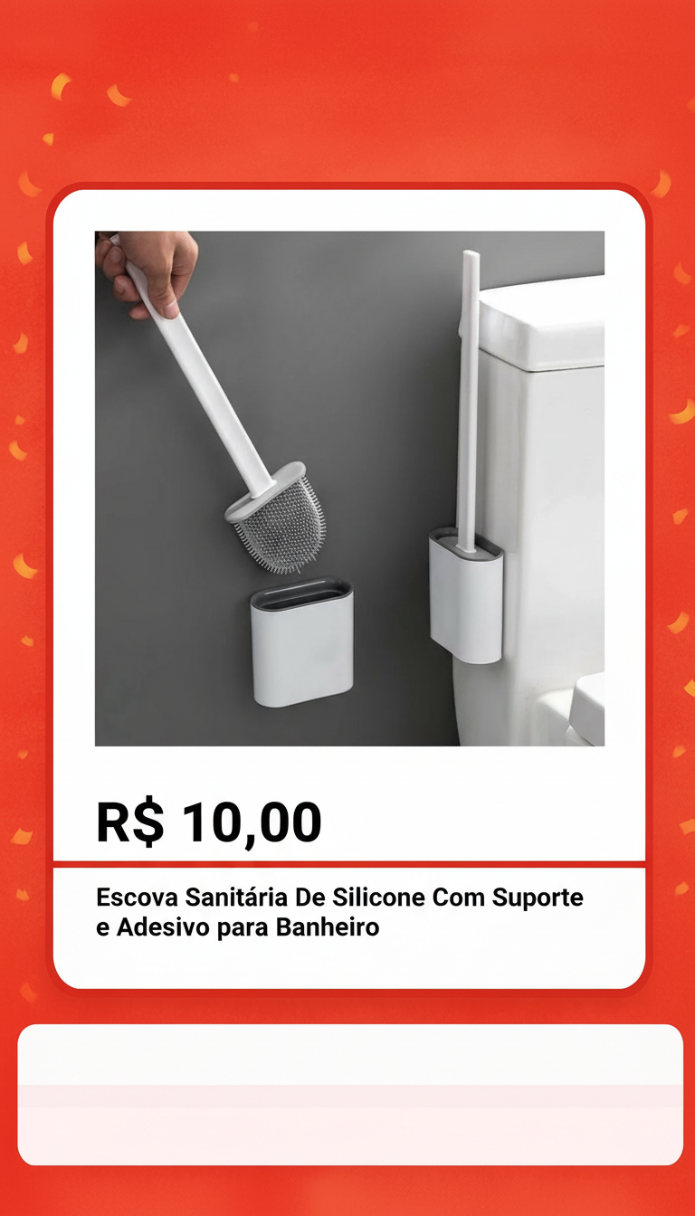 Escova Sanitária de Silicone