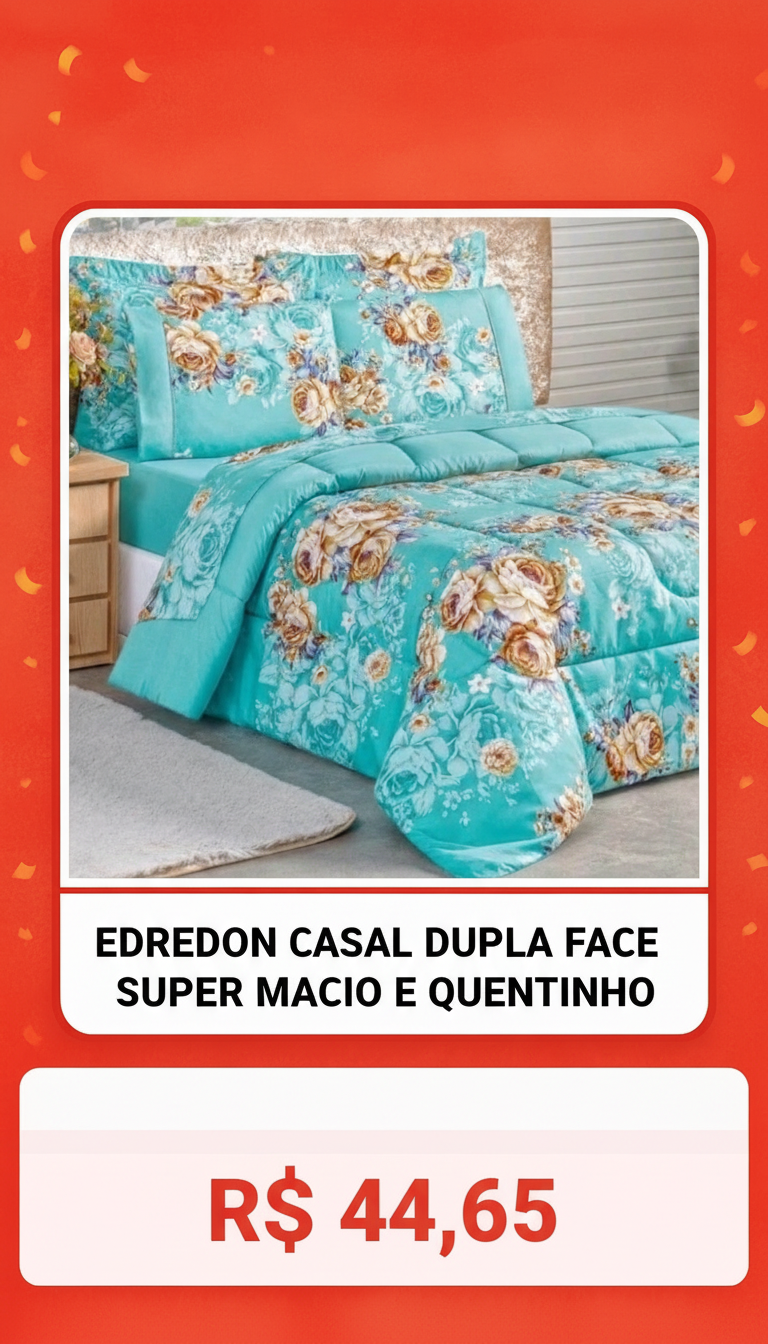 Edredom Casal Dupla Face