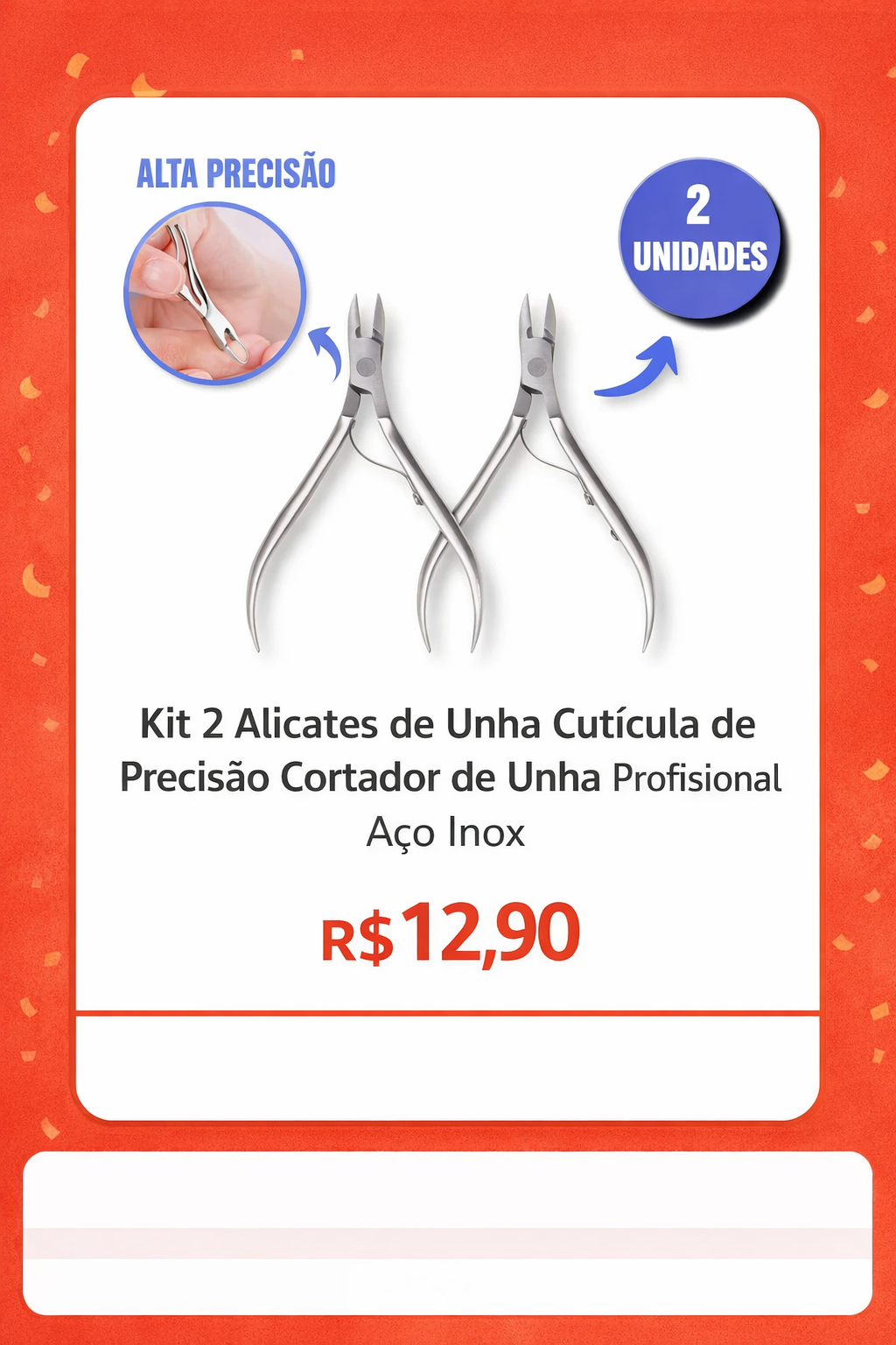 Kit 2 Alicates de Unha