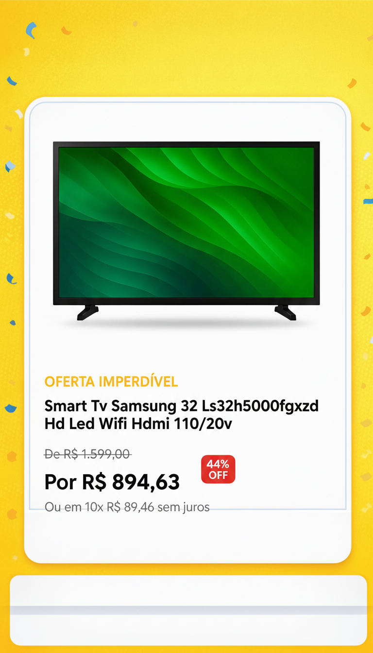 Smart TV Samsung 32" LS32H5000FGXZD