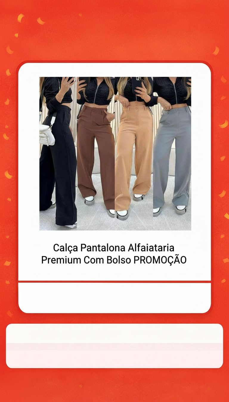 Calça Pantalona Alfaiataria