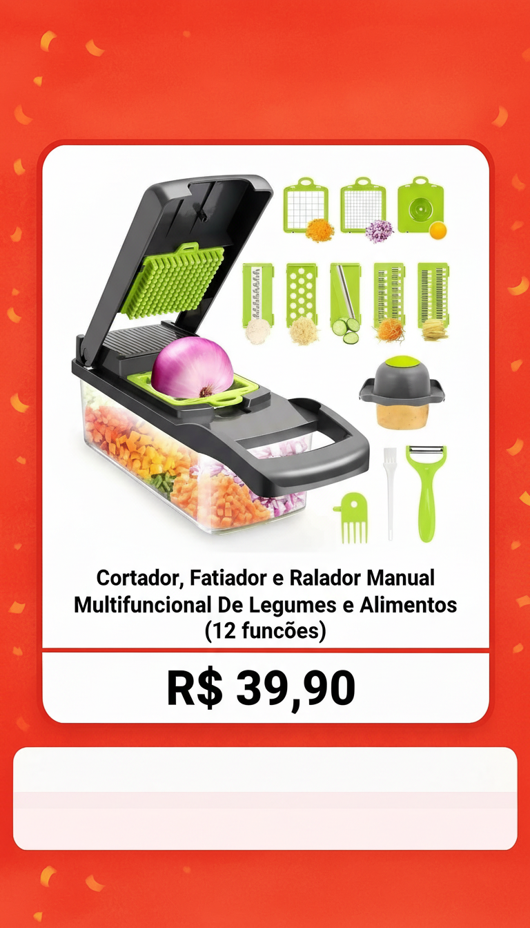 Cortador Multifuncional de Legumes