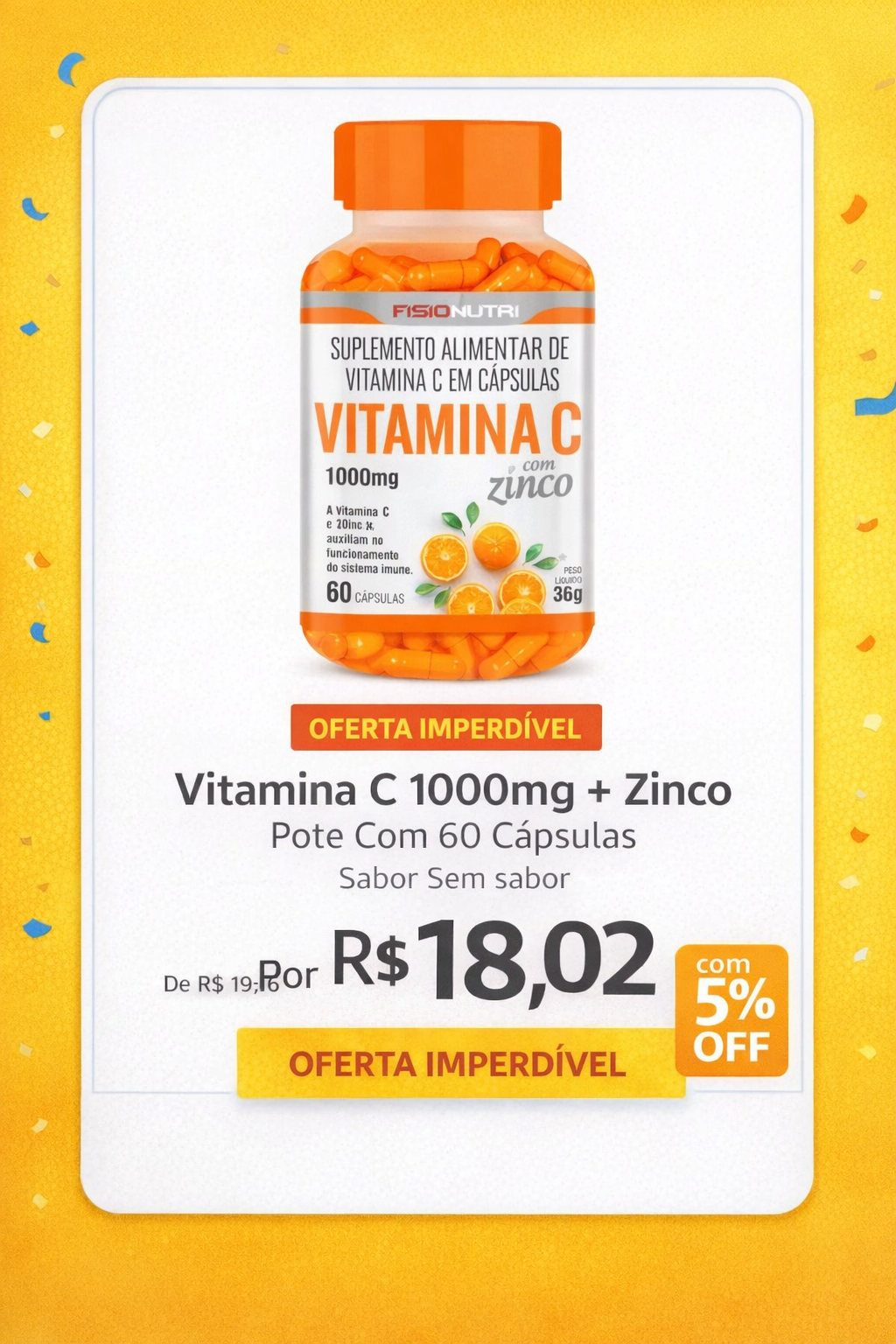 Vitamina C 1000mg + Zinco