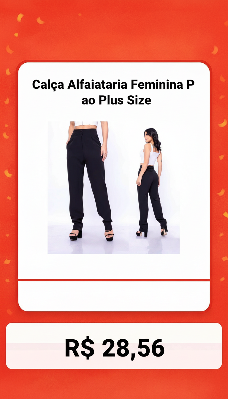 Calça de Alfaiataria Feminina