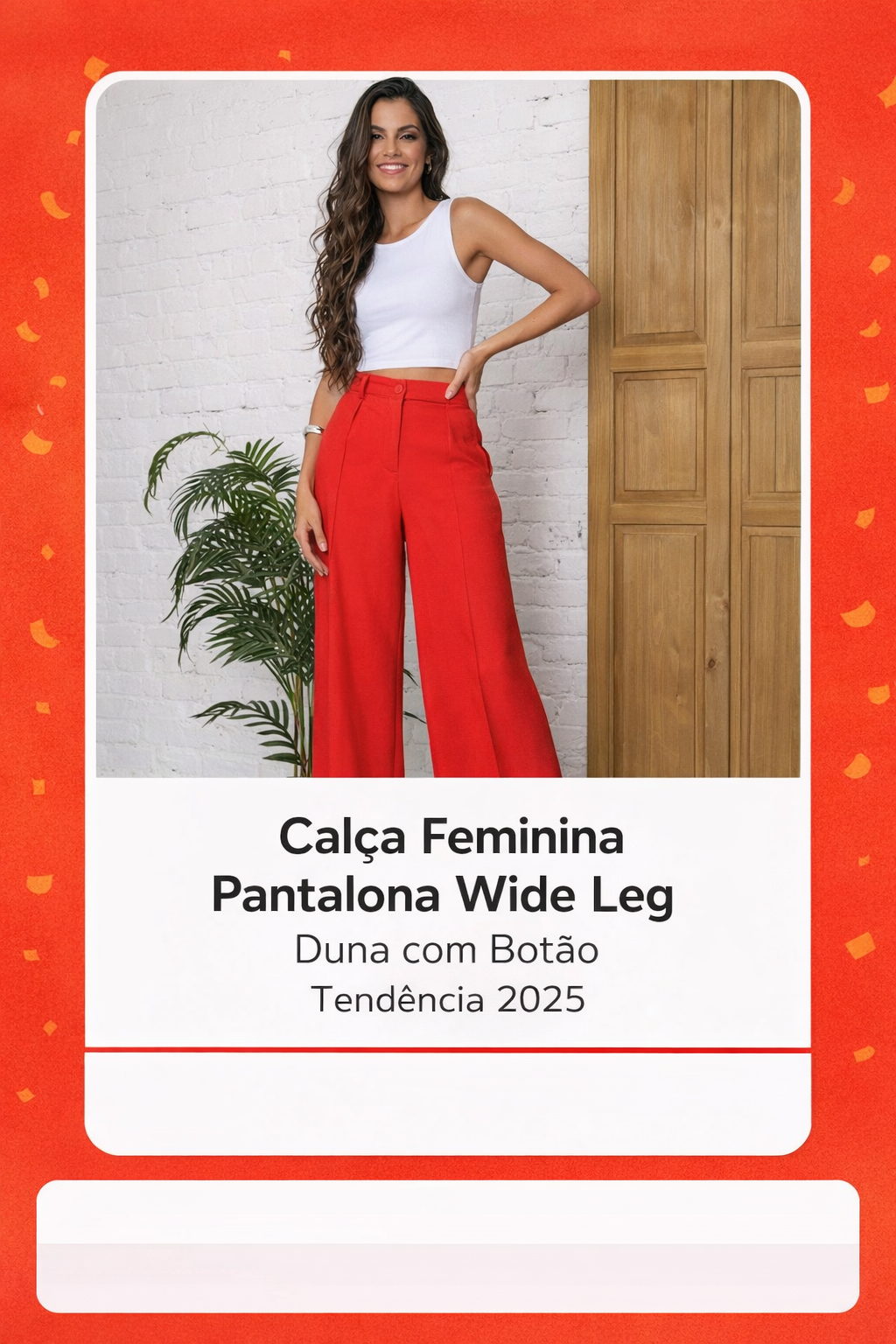 Calça Pantalona Wide Leg Duna