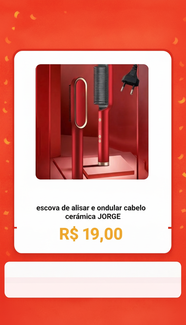 Escova Alisadora Cerâmica