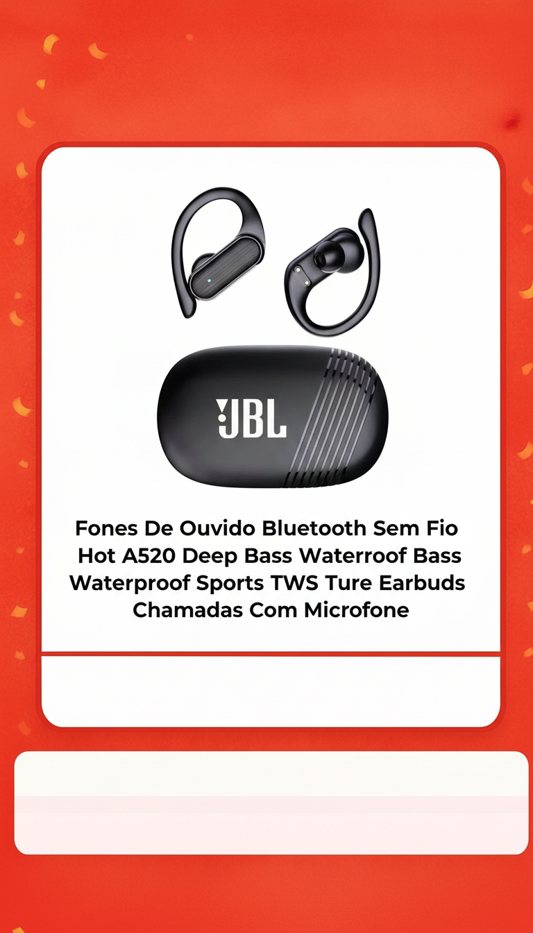 Fones de Ouvido Bluetooth JBL A520