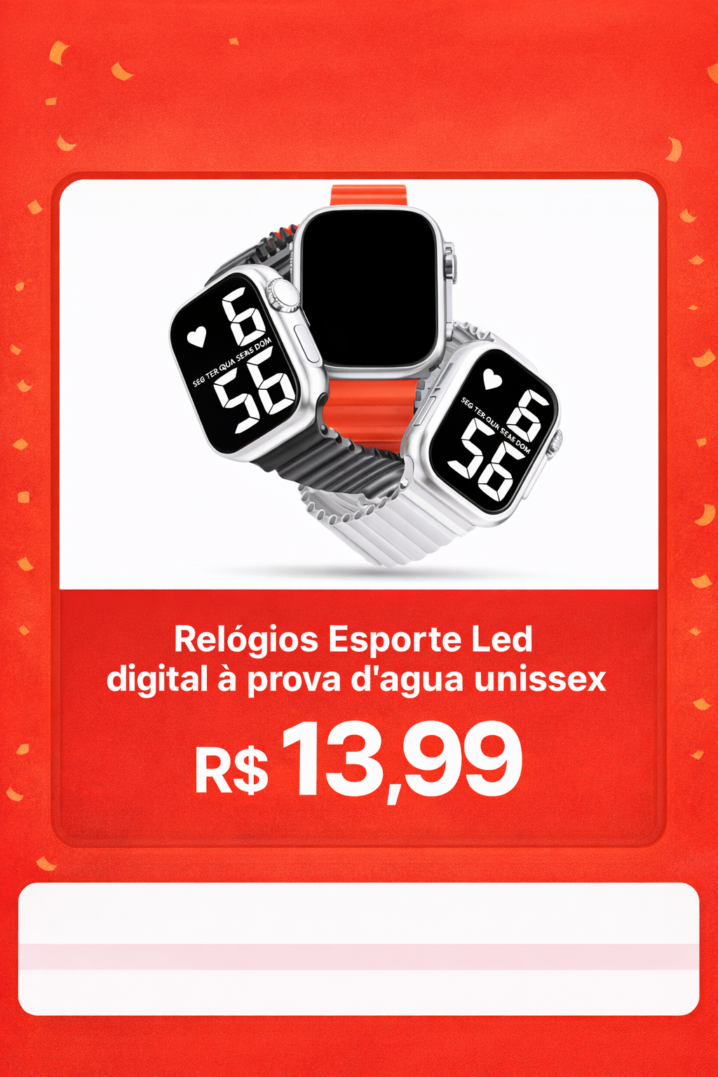 Relógio Esporte LED