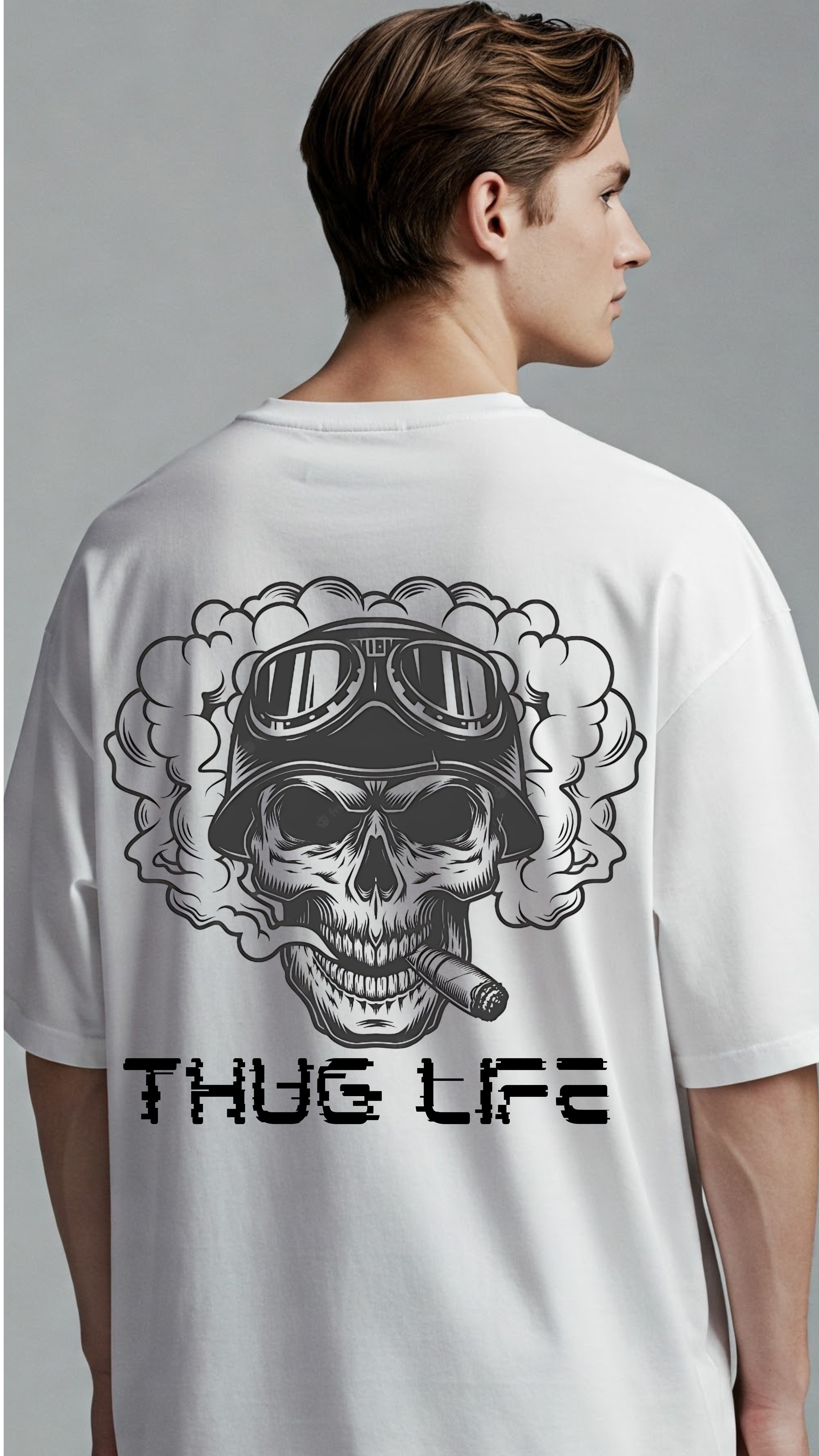 Premium Toxic Oversized White Tee