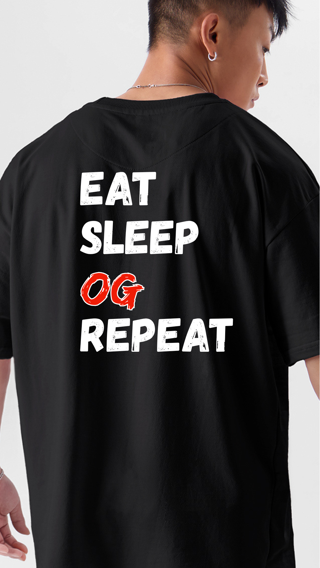Eat Sleep OG Repeat Premium Oversize T-Shirt