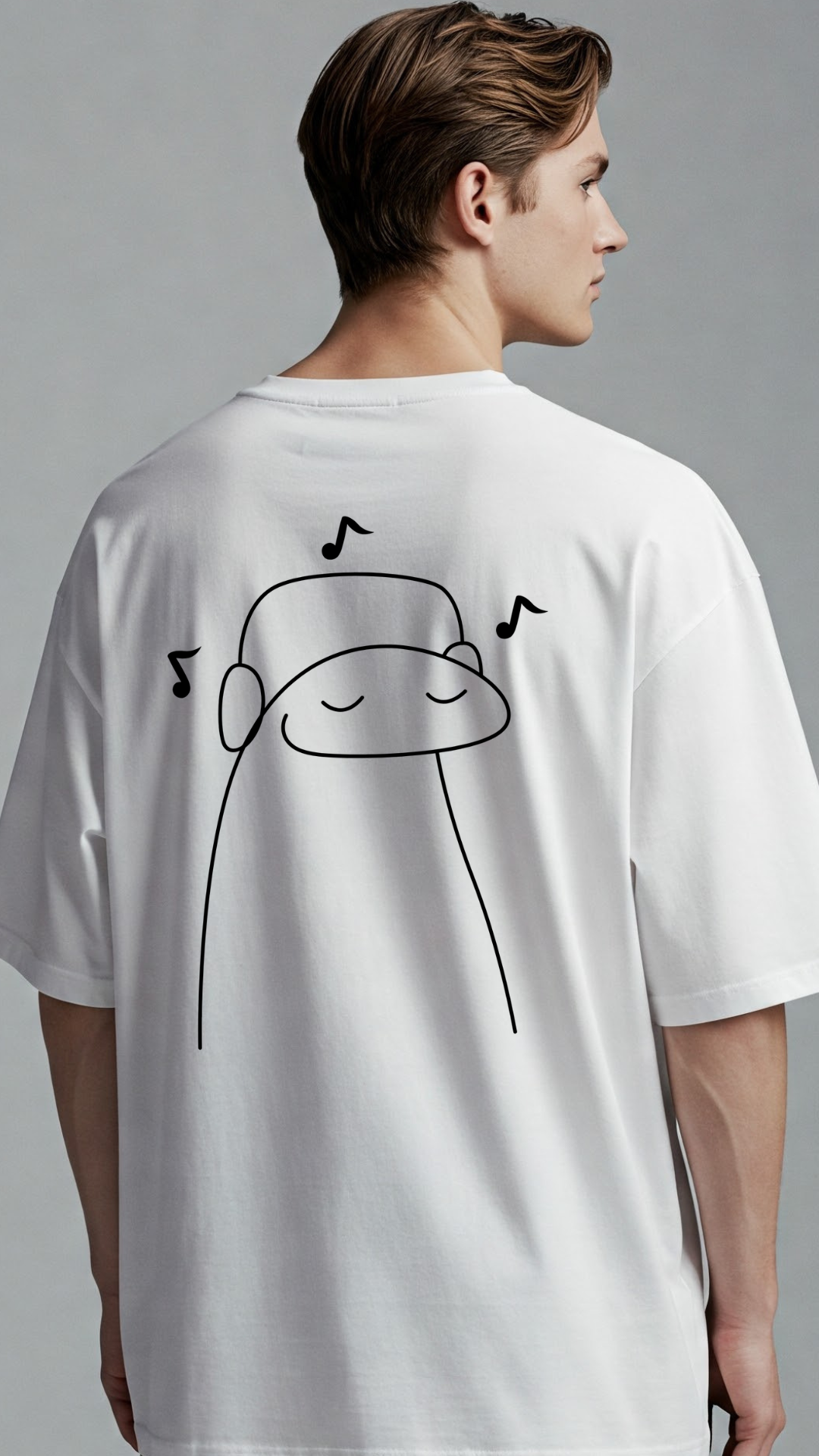 Premium Oversized Drop-shoulder T-Shirt with Baa Design