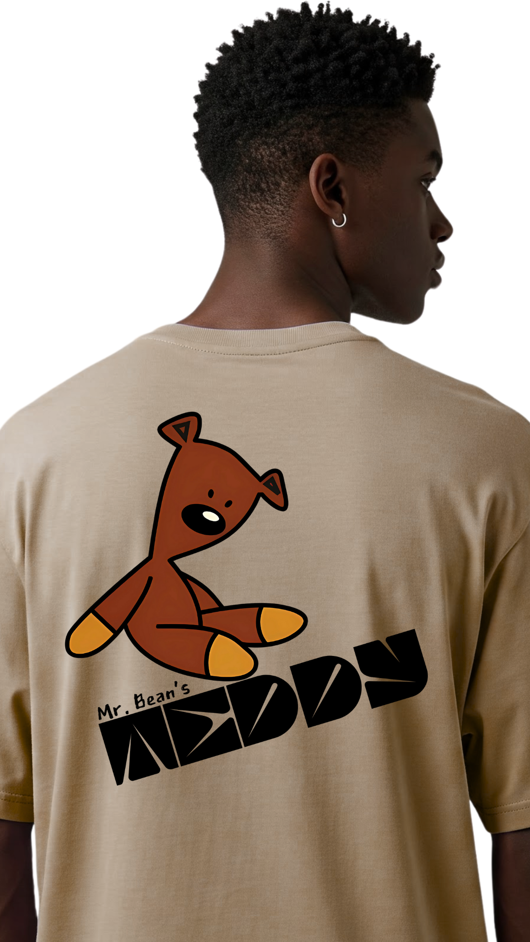 Premium Oversize T-shirt With Trending Mr. Bean's Teddy Design