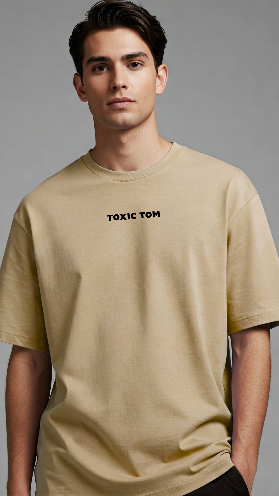 Premium Oversize T-shirt with Trending Baa Design in Lavender