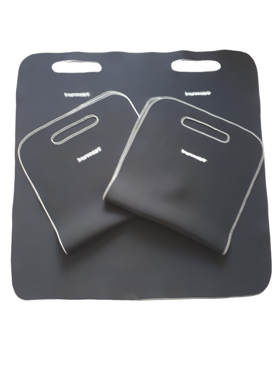 Conjunto de capas protetoras impermeáveis universais Waree em NEOPRENE legítimo 3mm, sendo duas individuais e uma dupla inteiriça