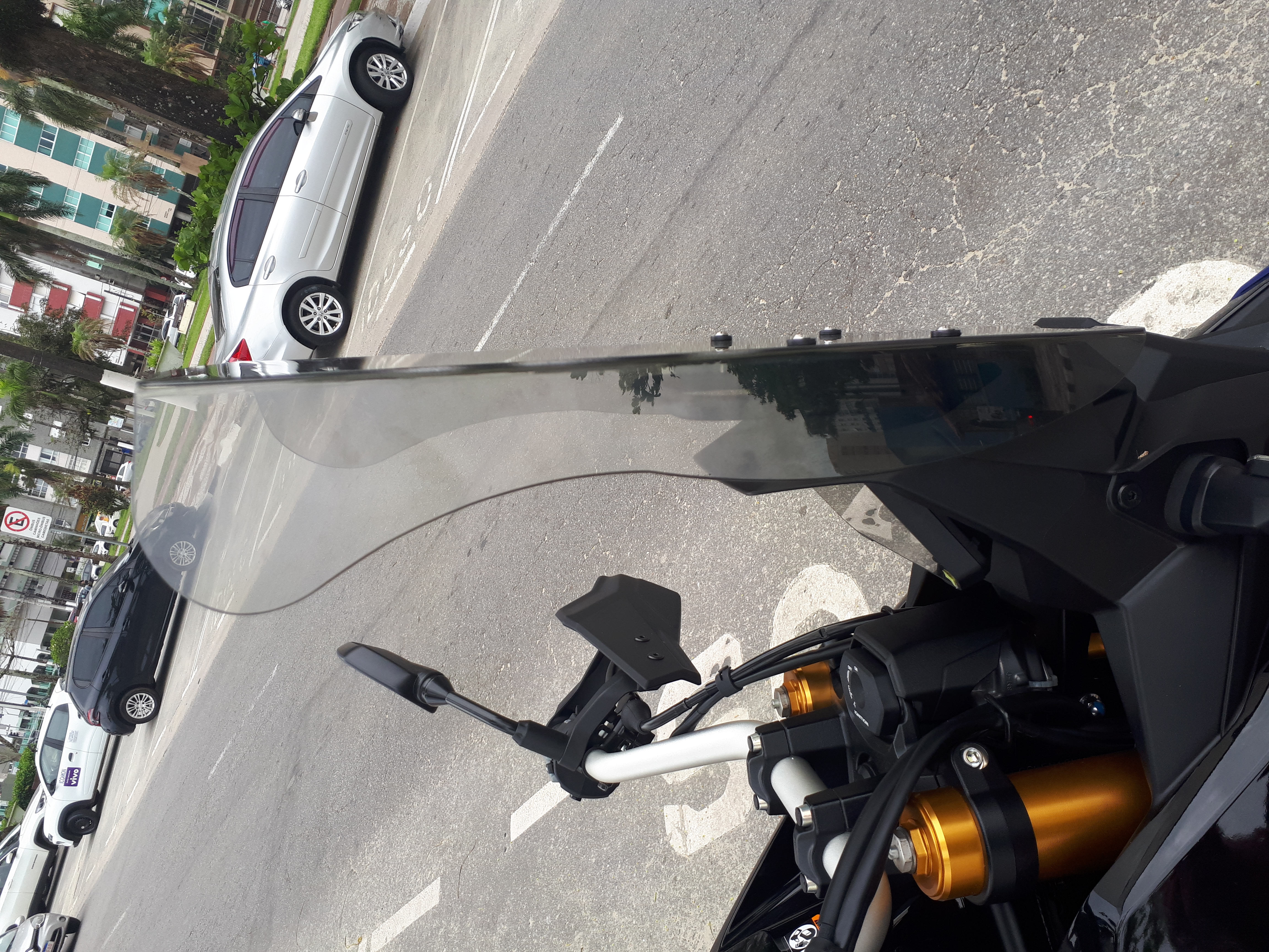 Bolha para Suzuki Vstrom 800 / DE em Policarbonato 3mm fumê ou Cristal