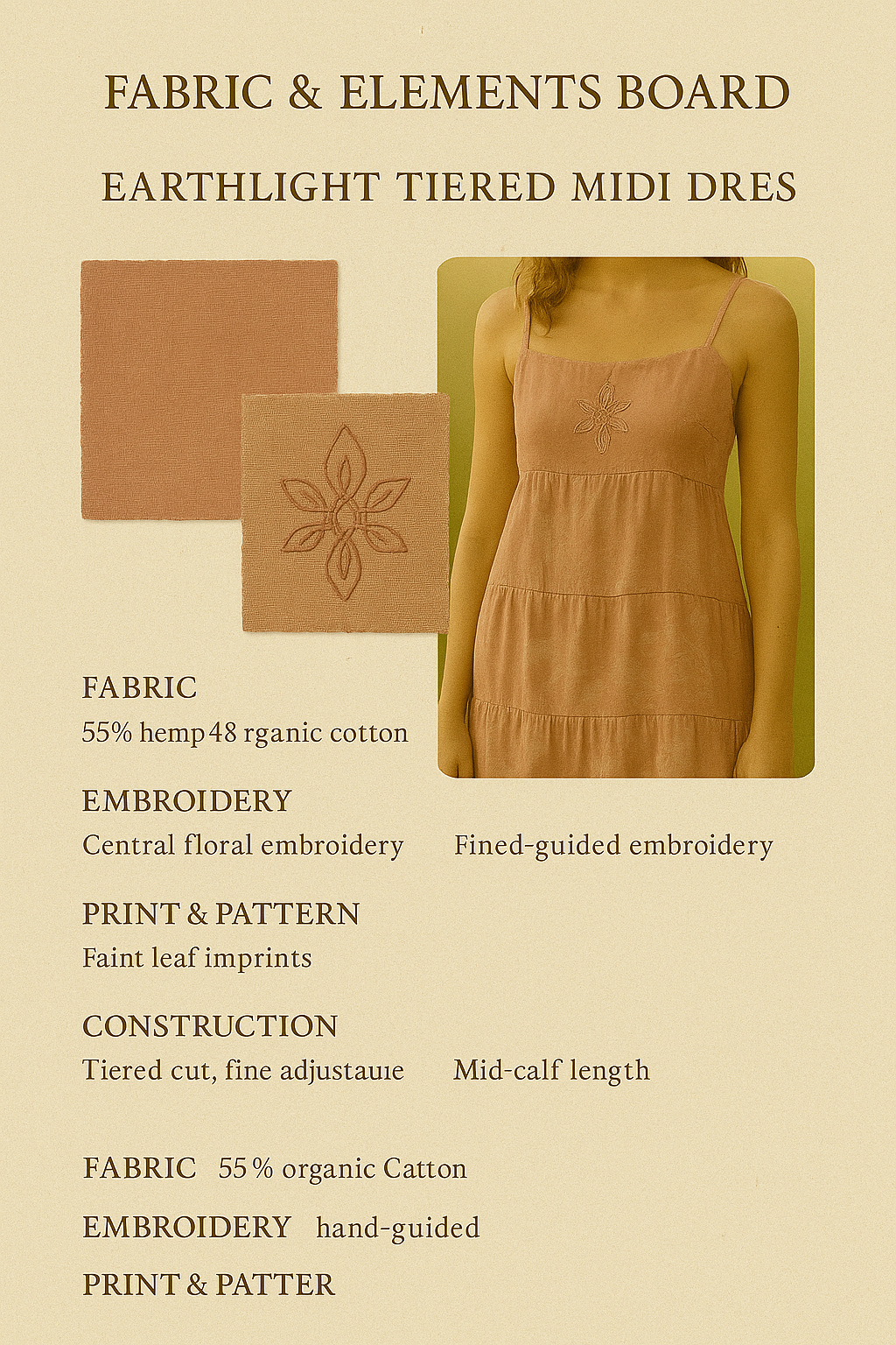 The Earthlight Tiered Midi Dress