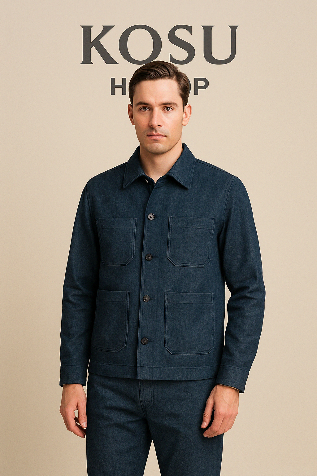 Men's Hemp Denim Jacket