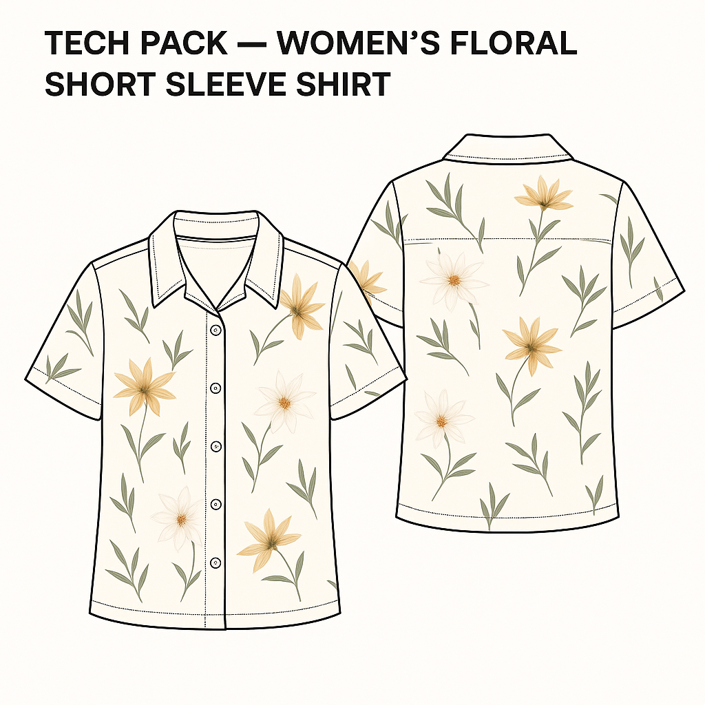 Floral Short-Sleeve Shirt