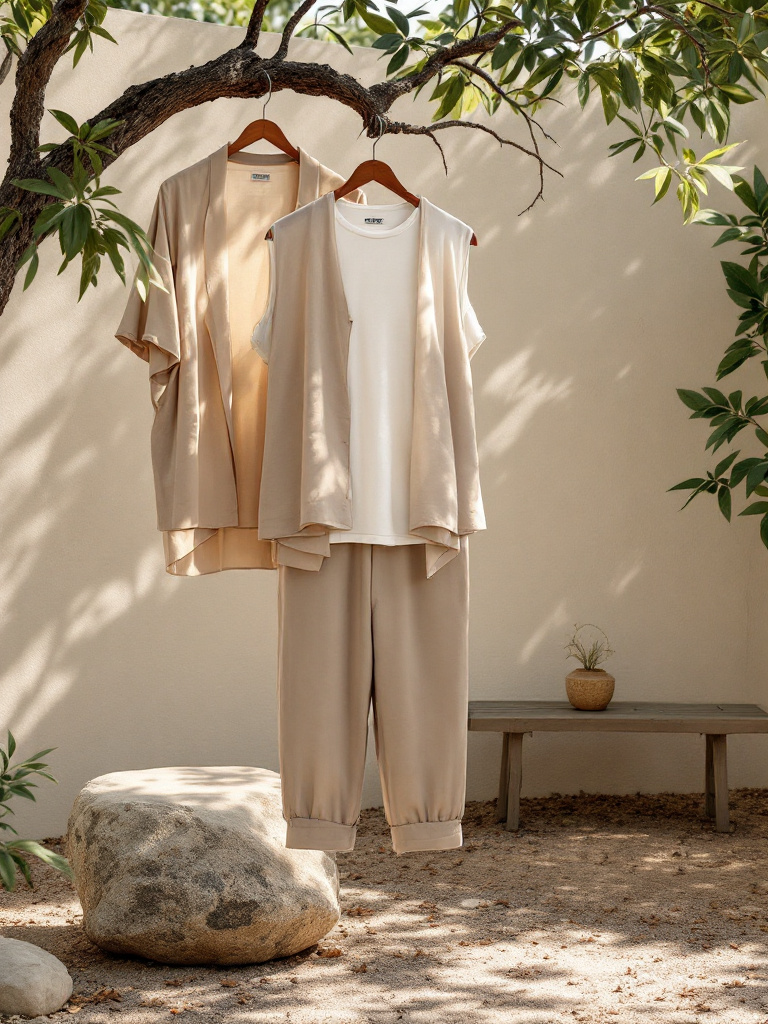 Beige Loungewear Set