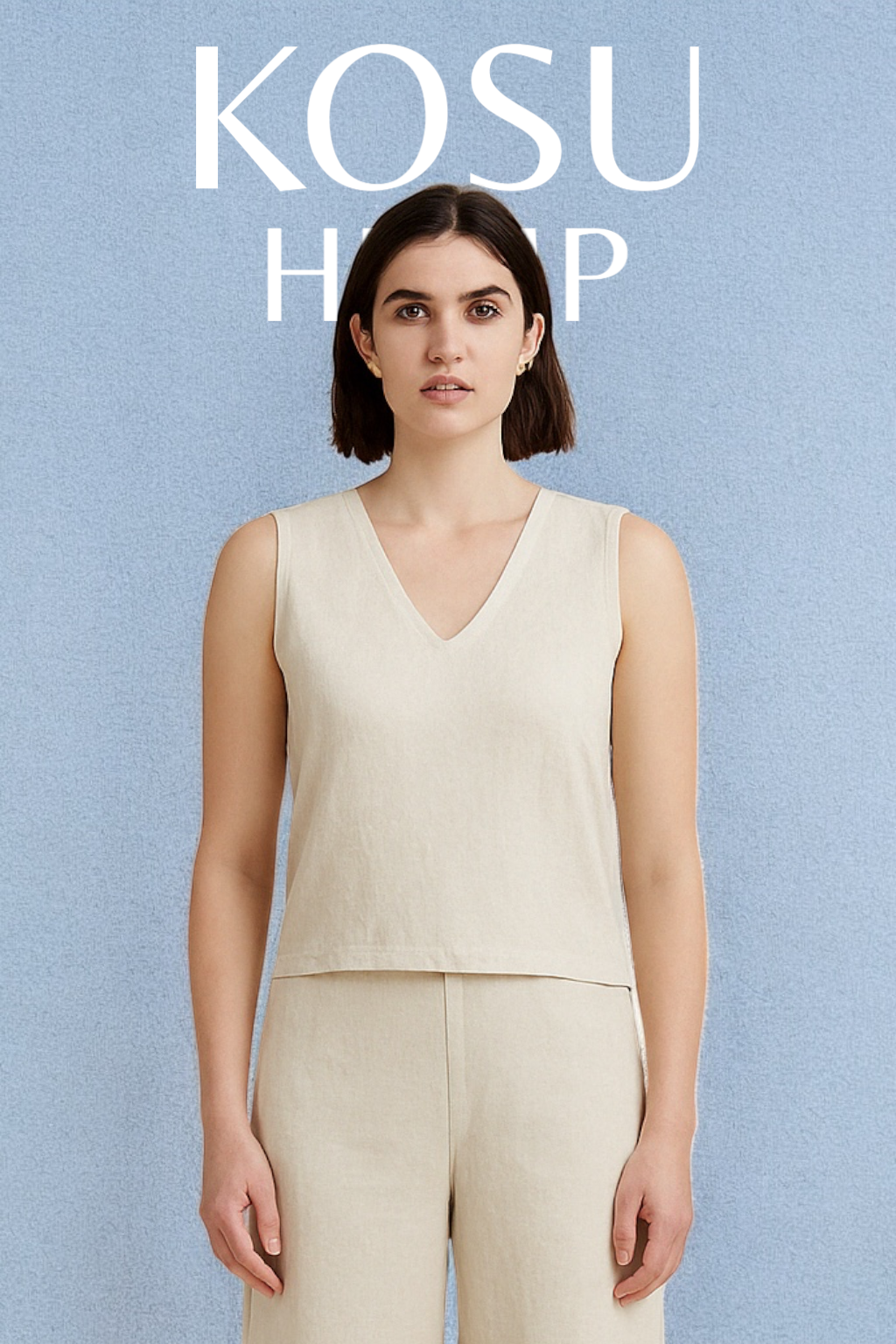Sleeveless Hemp Top