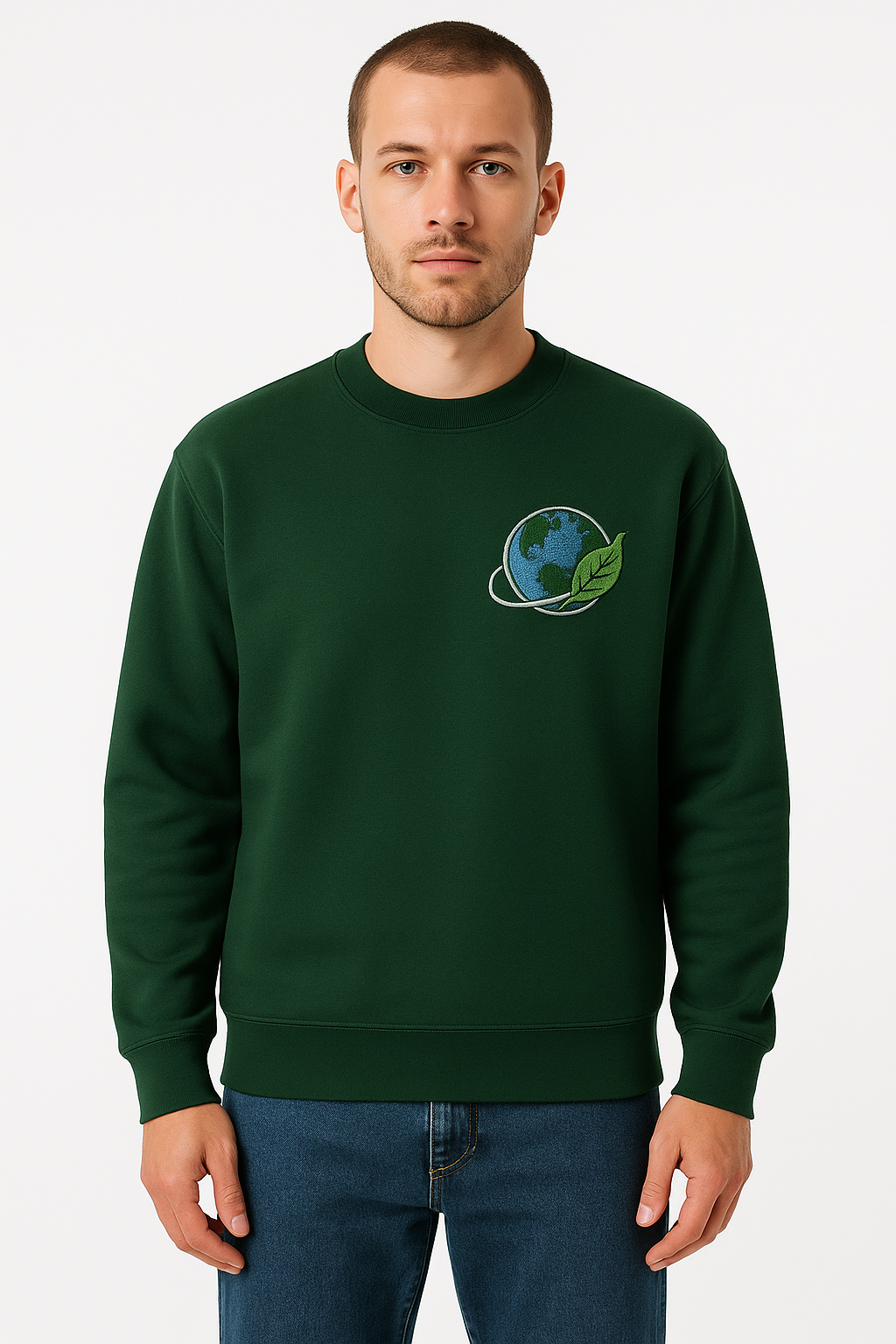Eco-Friendly Green Sweatshirt