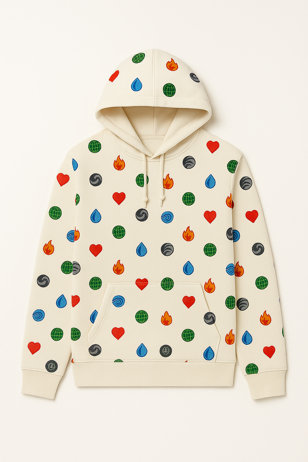 Patterned Hoodie
