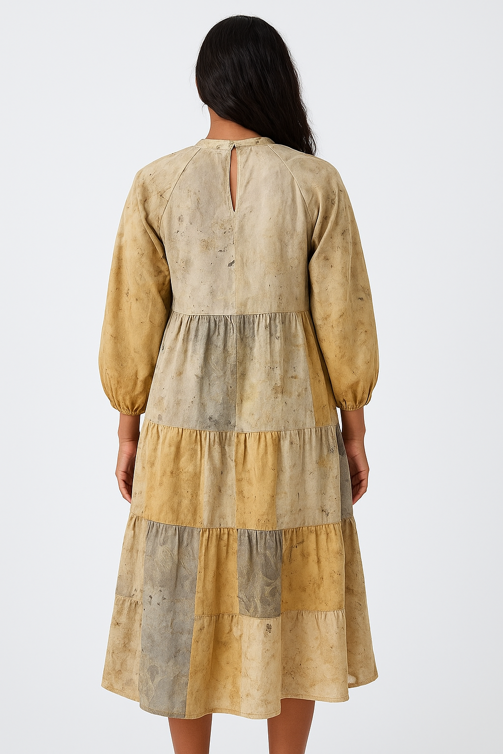 KOSU Hemp – Natural Dyed Patchwork Dress