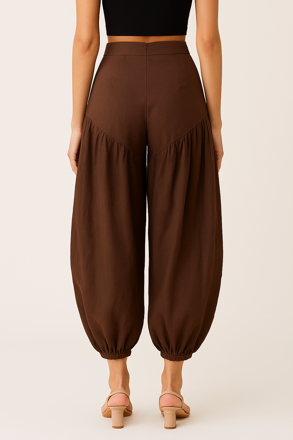 Hemp Balloon Trousers – Chocolate Brown