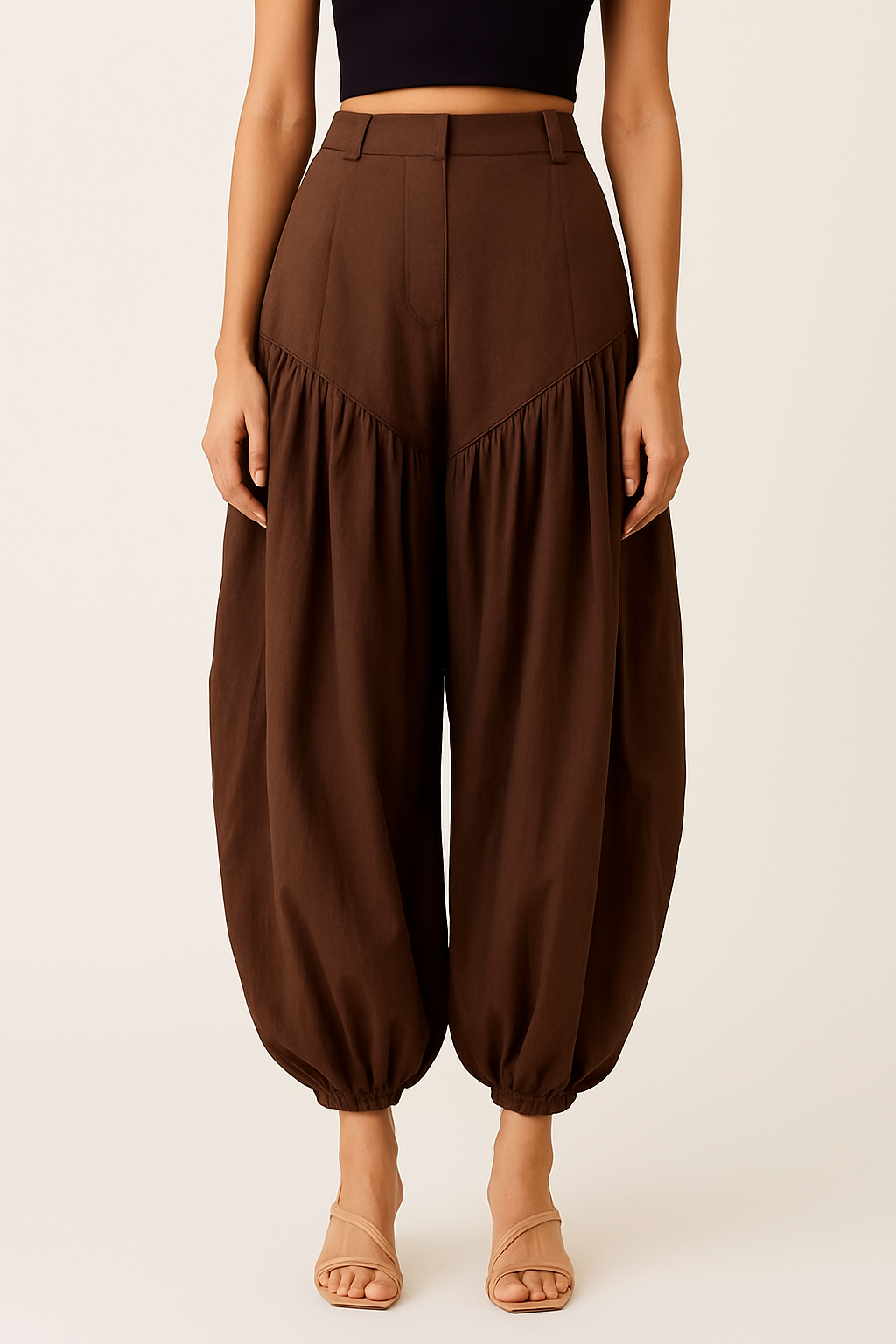 Hemp Balloon Trousers – Chocolate Brown