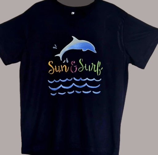 Non Gildan Graphic Navy Blue T-Shirt large size sold 