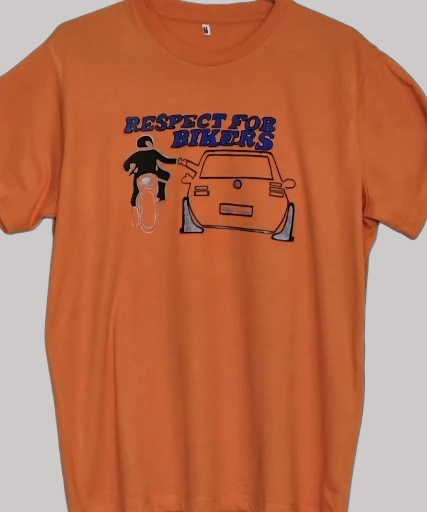 Non Gildan Orange graphic T-Shirt medium size 