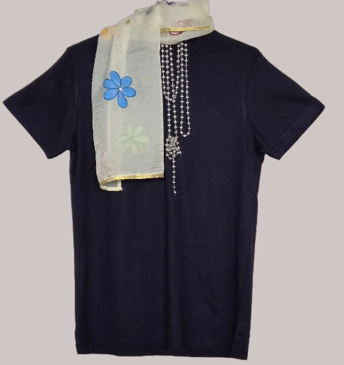 handpainted scarf with tshirt sold