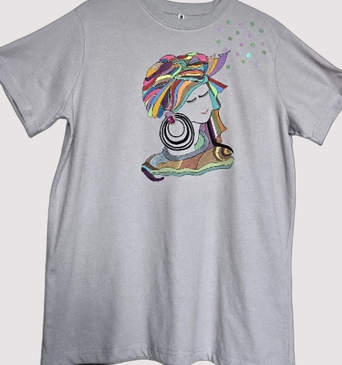 Non Gildan handpainted Colorful Graphic T-Shirt..Medium size 