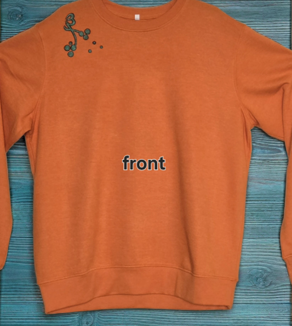 Orange Festive Sweatshirt Large size 