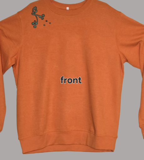 Orange Festive Sweatshirt Large size 