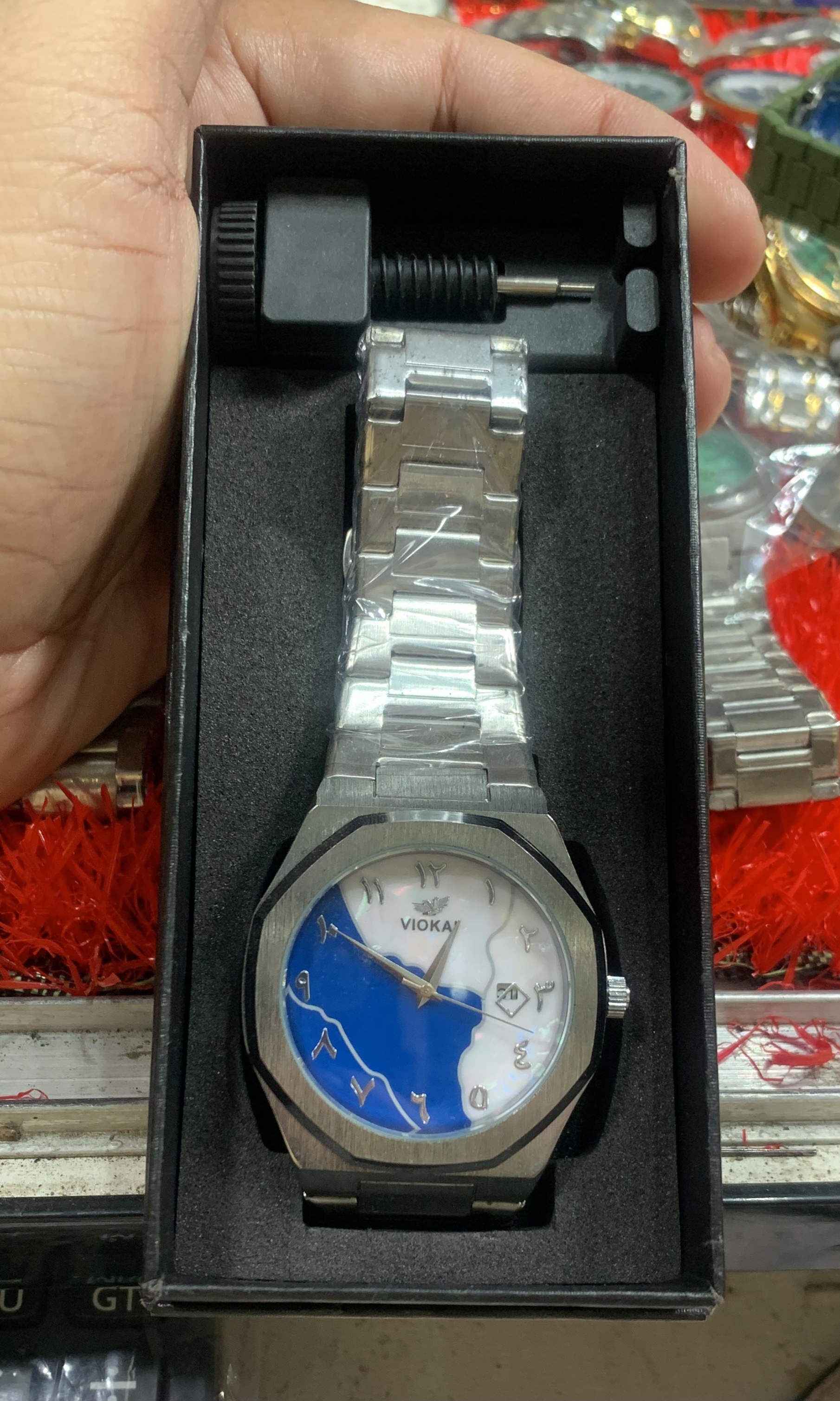 VICKAM Stainless Steel Wrist Watch