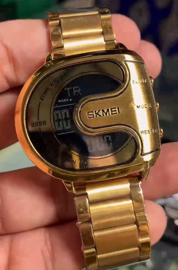 SKMEI Gold Digital Watch