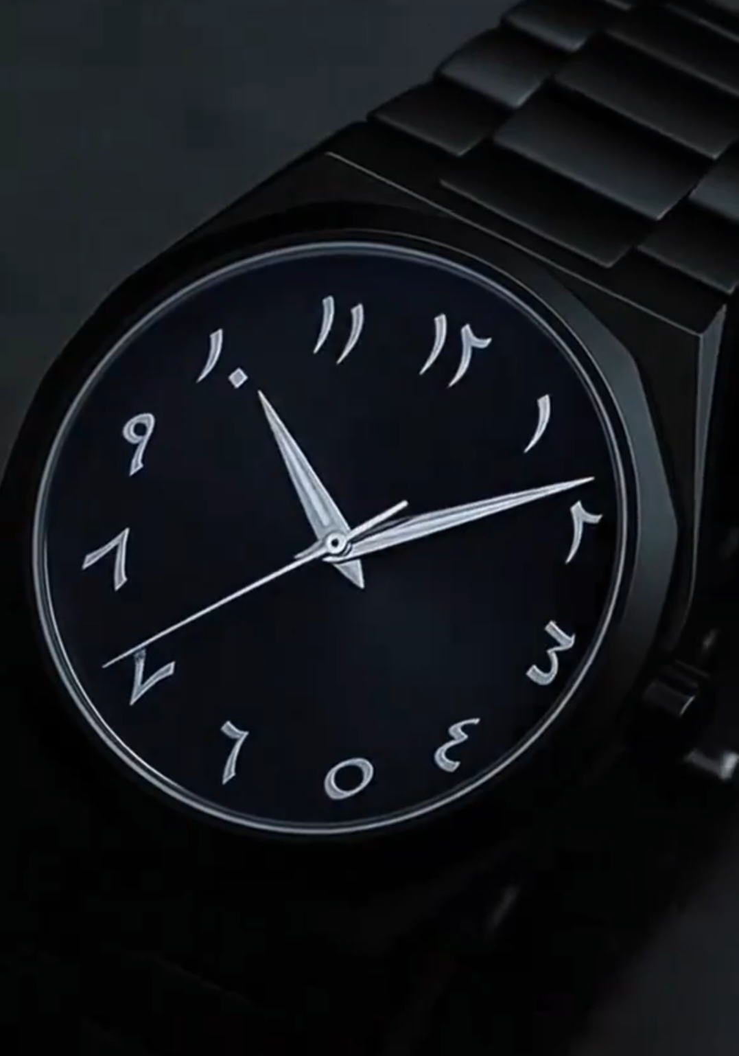 Black Arabic Aura Wristwatch