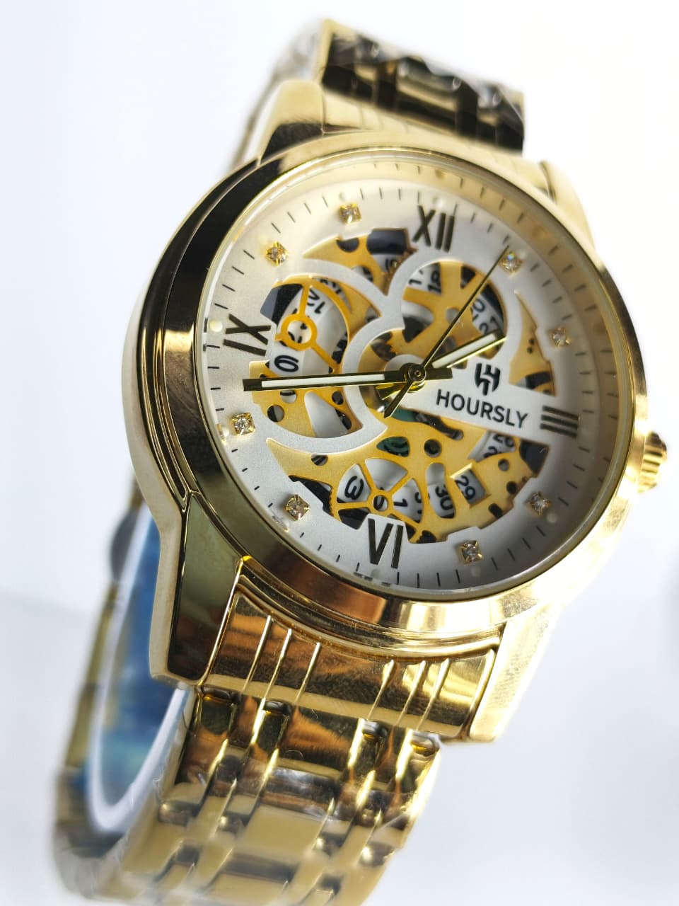 Hoursly Gold Skeleton Watch